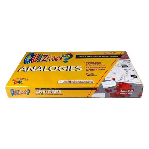 Quizmo Analogies Educational Bingo Language Skills Game 2-36 Players Age… - Picture 4 of 14
